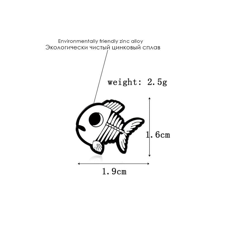 Punk Funny Enamel Brooch Lapel Funny Pin Creative Badge Collar Bag Decor Gi