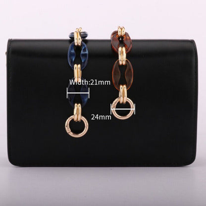 Shoulder Strap Detachable Replacement Bag Fish Bone Acrylic Resin Handbag Chain