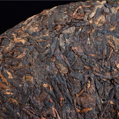 Top Dark Tea Puerh Tea Cake 357g/12.59oz Pu'er Ripe Tea Organic Big Leaf