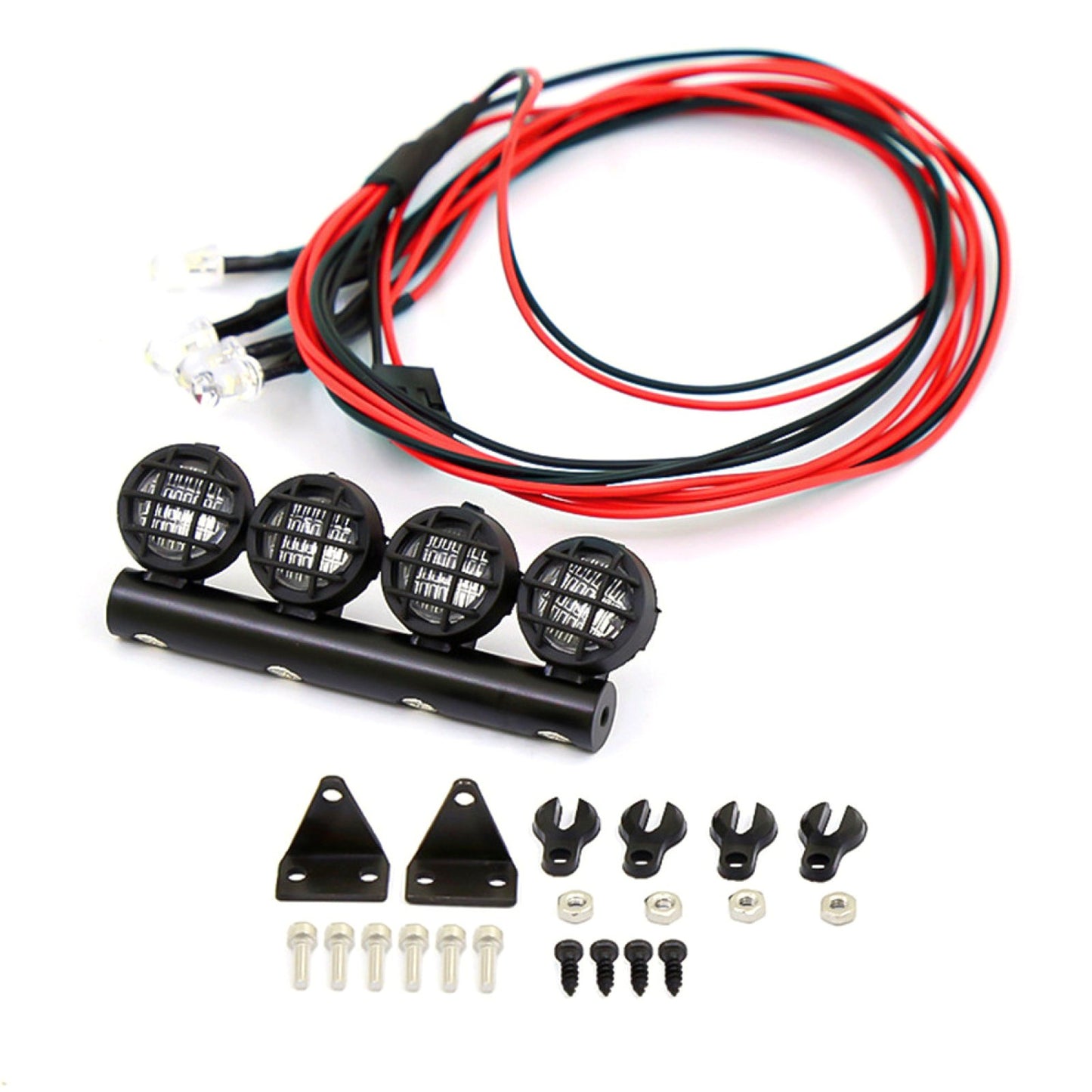 Roof Light Bar Headlight For Axial SCX24 AXI00001 1/24 RC Car Buggy Parts