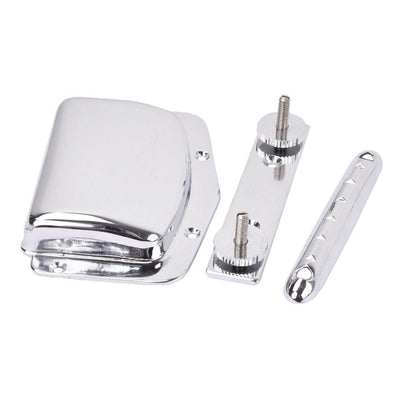 Fixed Bridge+Tailpiece Cover Protector Set For Teisco Vintage Electric Guitar