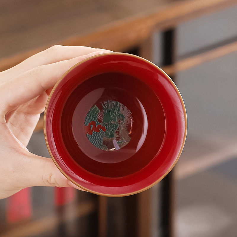 Chinese Enamel China-Chic Hand-painted Tea Ceremony Tea Cup Tea Set Tea Bowl