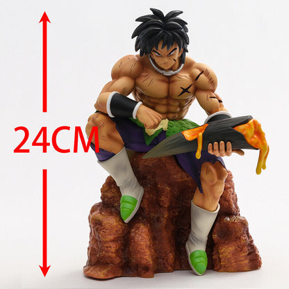 Dragon Ball Sitting Posture Broly Broli PVC Action Figure Statue Model Toy Gift