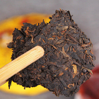 357g Top Premium Menghai Scent of Time Ripe Puer Tea Golden Bud Shu Puerh Tea
