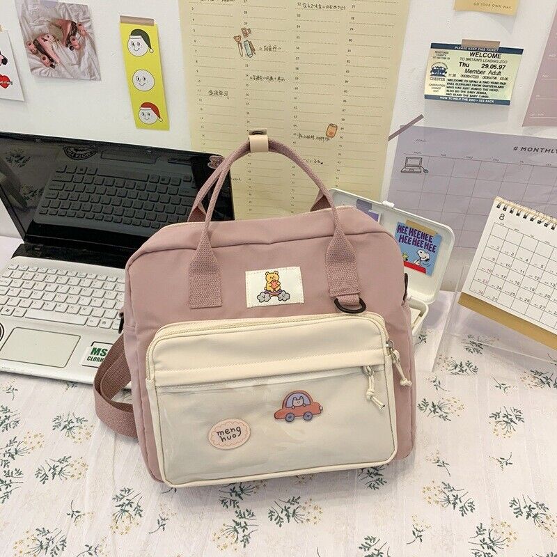 Lovely Multifunctional Backpack Teenage Girls Buckle Portable Female Travel Bags