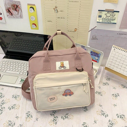 Lovely Multifunctional Backpack Teenage Girls Buckle Portable Female Travel Bags