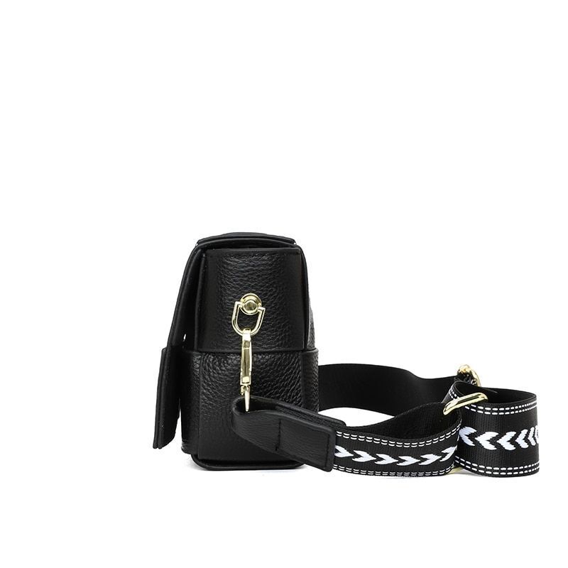 Shoulder Bag Leather Woven Crossbody Bags Wide Straps Messenger Bag Fashion 1 PC