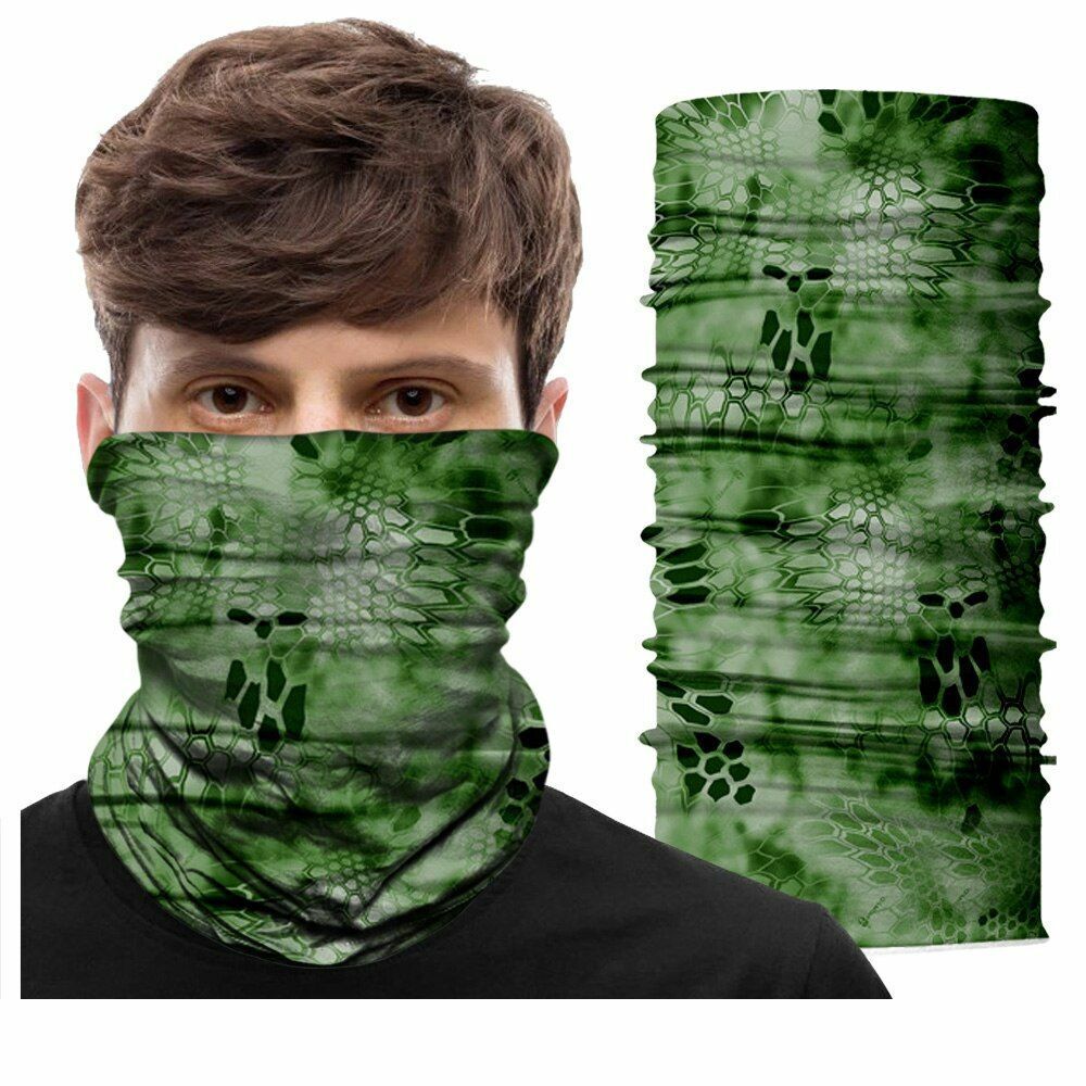 Neck Gaiter Bandana Buff Hiking Camping Hunting Tube Scarf Headwear Mask 50*25CM