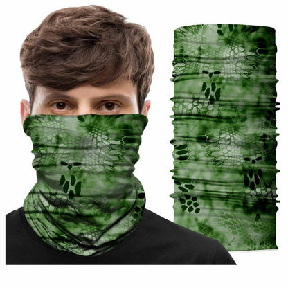 Neck Gaiter Bandana Buff Hiking Camping Hunting Tube Scarf Headwear Mask 50*25CM