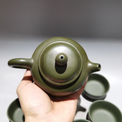 Chinese Yixing Zisha Clay Handmade Exquisite Teapot（玉柱套壶 低款：顾景舟）