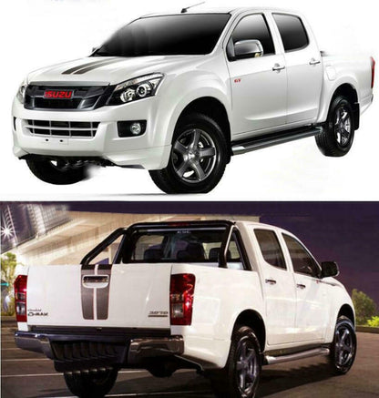Car Hood Rear Racing Stripe Sticker Kit For Isuzu All Models Decals Custom