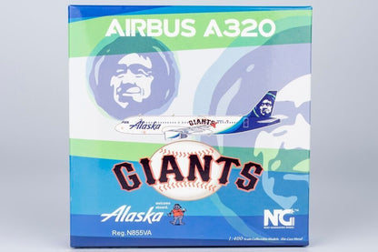 1:400 NG Model Alaska AIRBUS A320 Passenger Airplane Diecast Aircraft Model