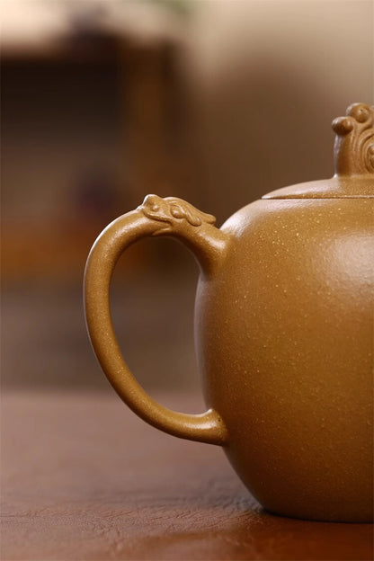 200cc Chinese Yixing Handmade Zisha Teapot Duan Clay Meirenjian Gongfu Tea Pot
