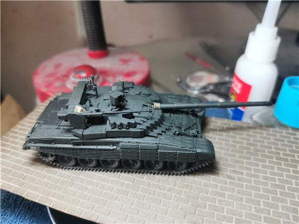 3D Printed 1/72 Ukraine T72M2 Tank Finished Product