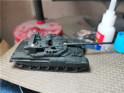 3D Printed 1/72 Ukraine T72M2 Tank Finished Product
