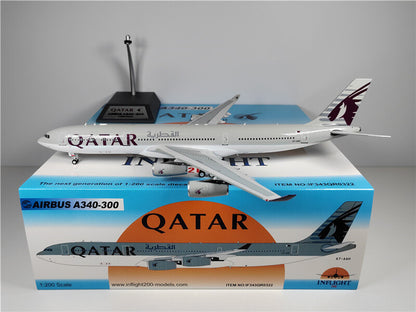Inflight Qatar Airways FOR AIRBUS A340-300 A7-AAH 1:200 DIECAST Aircraft Model