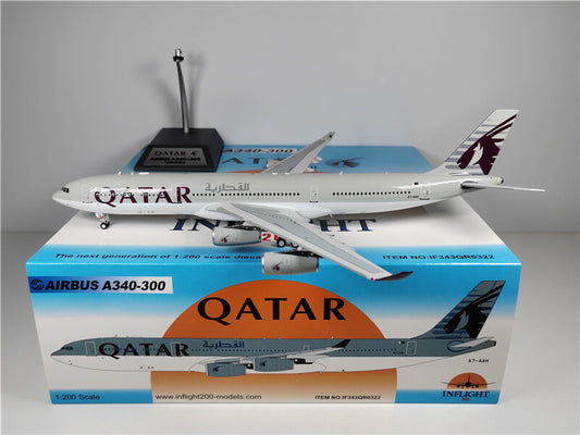 Inflight Qatar Airways FOR AIRBUS A340-300 A7-AAH 1:200 DIECAST Aircraft Model