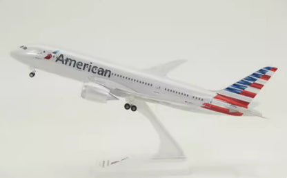 29CM 1:200 Risesoon American Boeing 787-8 Passenger Airplane ABS Plastic Model