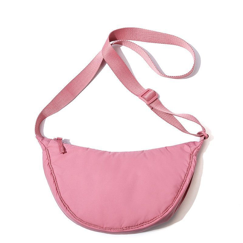 Simple Nylon Hobos Shoulder Bag Padded Messenger Small Purse Handbags 30*15*9CM