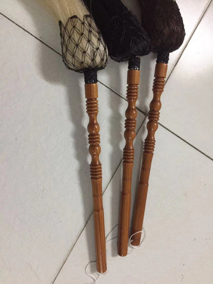 REAL Horse Tail Fly Whisk Swatter TV prop Martial Arts Buddhist Horsetail