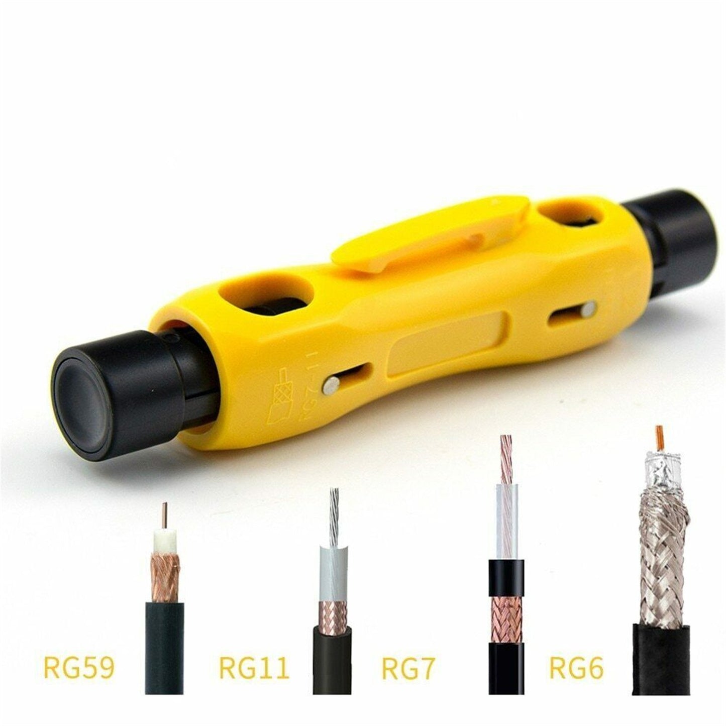 Coaxial Cable Sripper Wire Stripper Pliers For RG59 RG11 RG7 RG6 Repair Kit