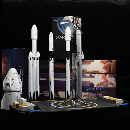 SpaceX Spacecraft Series Model 1/233 StarLinK F9 DF9 FH Starship 1/55 Dragon