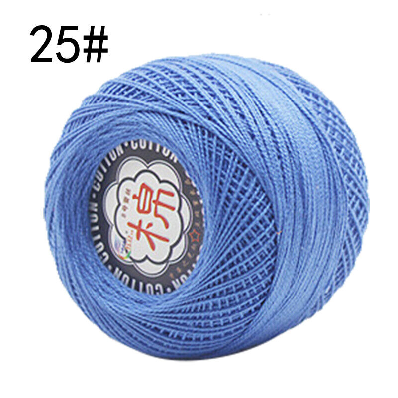 Hot Sale 50g Soft Cotton Thread Yarn Knitting Crochet Lace Embroidery Yarn