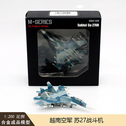 1:200 Hogan Vietnam Air Force SU-27UBK Fighter Diecast Aircraft Plane Model