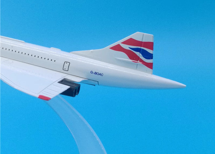 16cm BRITISH AIRWAYS Concorde Passenger Airplane Diecast Aircraft Plane Model