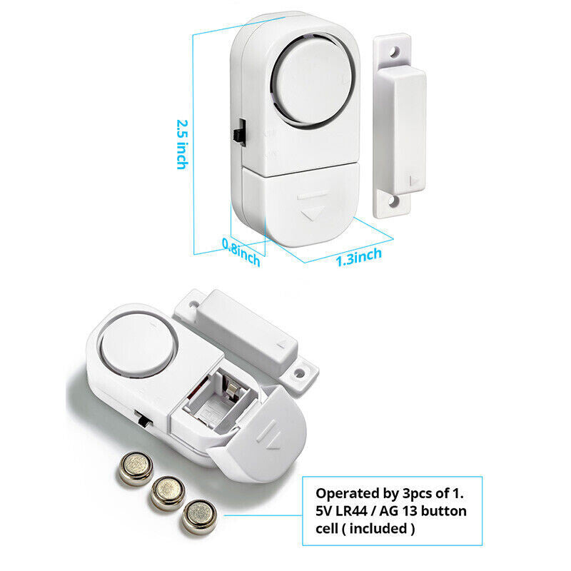 WIRELESS Home Window Door Burglar Security ALARM System Magnetic Sensor Lot