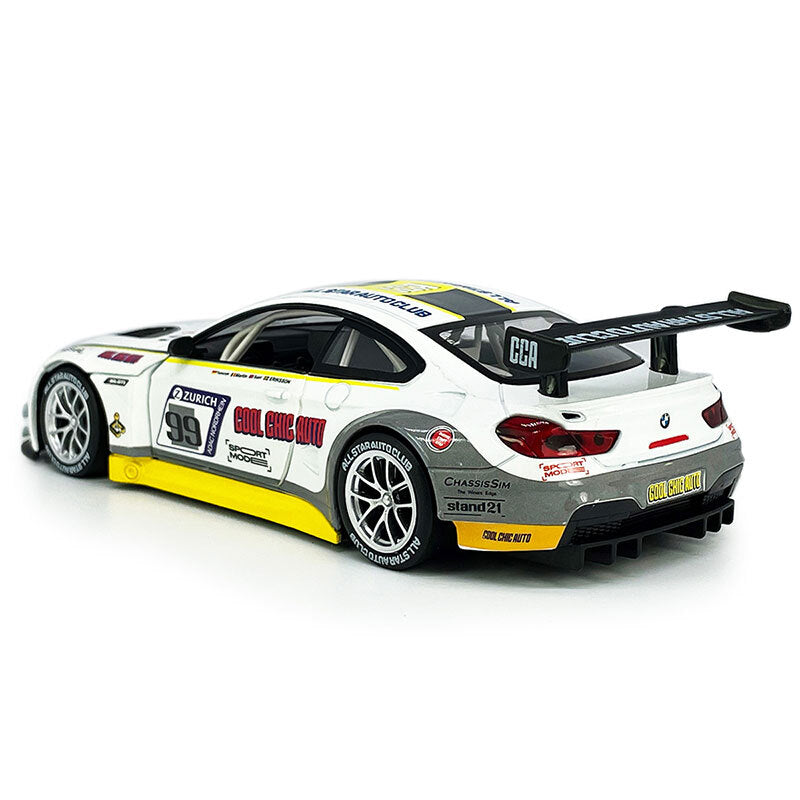 1/24 BMW M6 GT3 Model Car Diecast Toy Vehicle Boys Toys Kids Gifts Doors Open