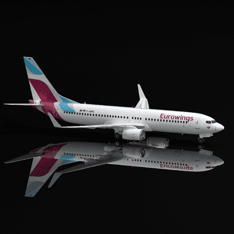 1:400 Aero Polaris Eurowings Boeing 737-800 Passenger Airplane Diecast Model
