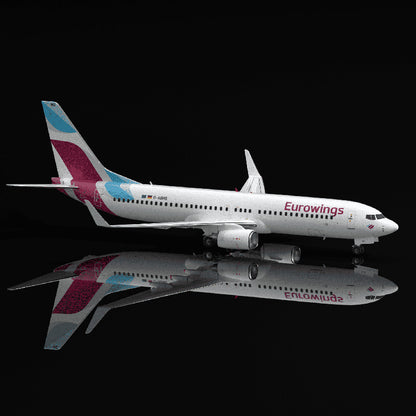 1:400 Aero Polaris Eurowings Boeing 737-800 Passenger Airplane Diecast Model