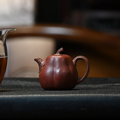 3.4oz Handmade Tea Pot Real Yixing Zisha Master Pot Bionic-style Miniature China
