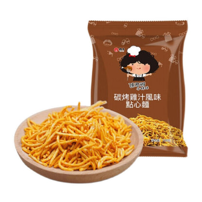 Zhang Junya's Little Sister Skewers Baked Balls. Dim Sum. Crispy Noodles.