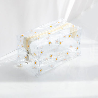 Clear Cosmetic Bag PVC Transparent Makeup Bag Waterproof Case Zipper Travel Bags