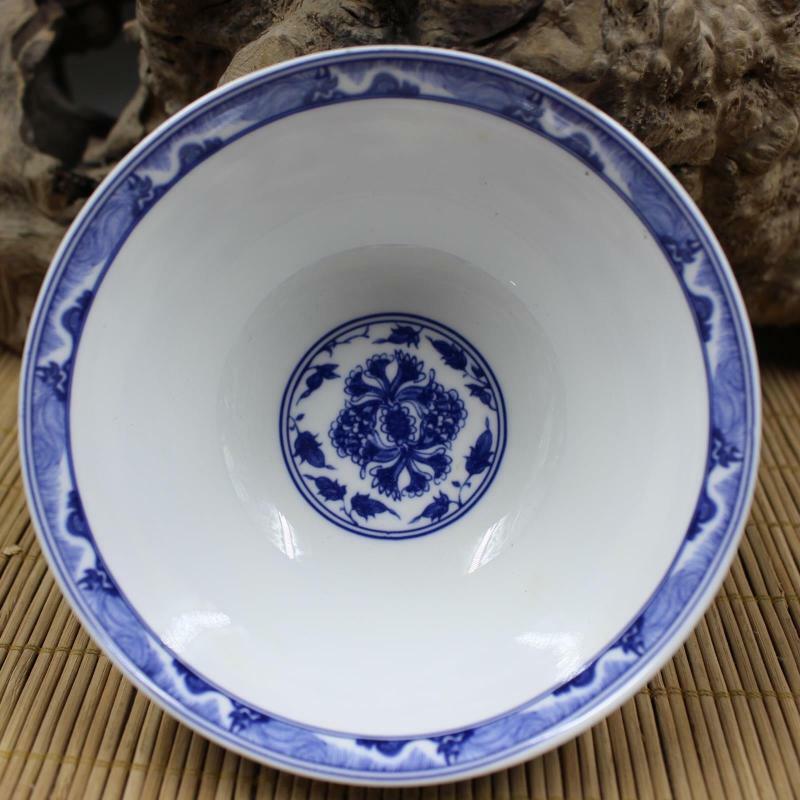 Chinese Jingdezhen Porcelain Blue and White Personage Bowl #2