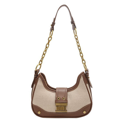 Vintage Shoulder Bag Crossbody Bags Handbags Purse Chain Bag 22*14*7CM Polyester