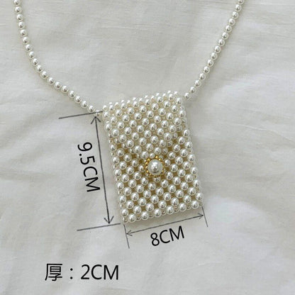 Mini Pearl Bag Handmade Vintage Beaded Fashion Shoulder Bag Luxury Coin Purse