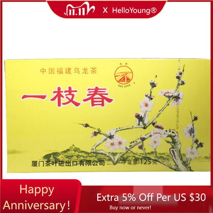China Fujian Authentic OolongTea Loose Leaf Original XT801Yizhi Chun125gBox-