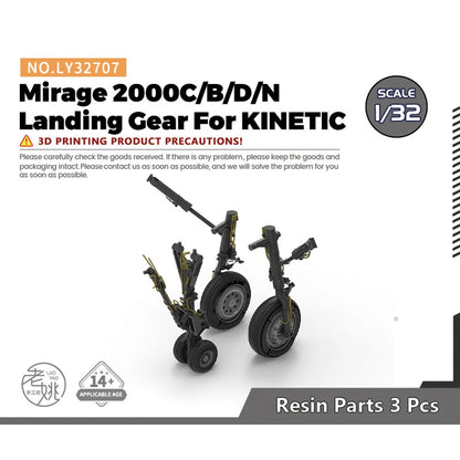 Yao's Studio LY32707 1/32 Model Upgrade Parts Mirage 2000C/B/D/N Landing Gear
