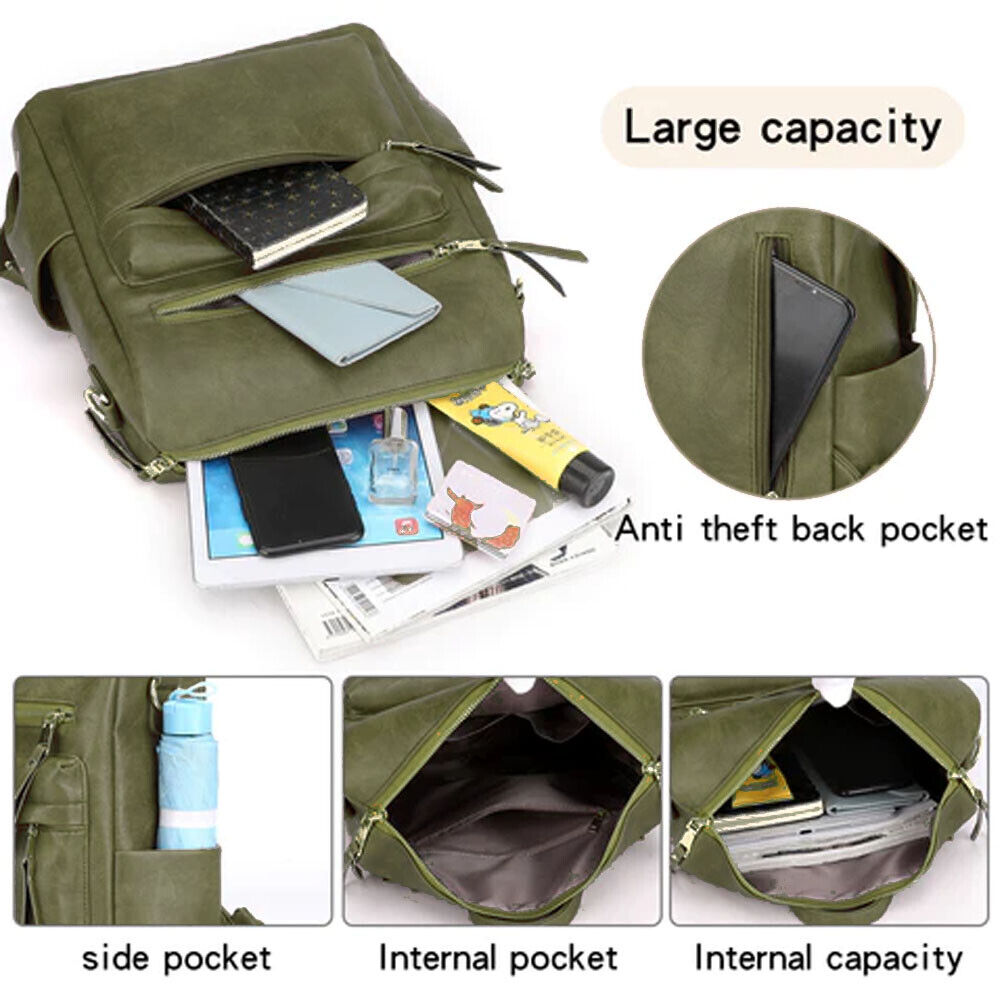 Celela Women Inner Dividers Pockets Backpack Shoulder Bag Shoulder Bag Handbag