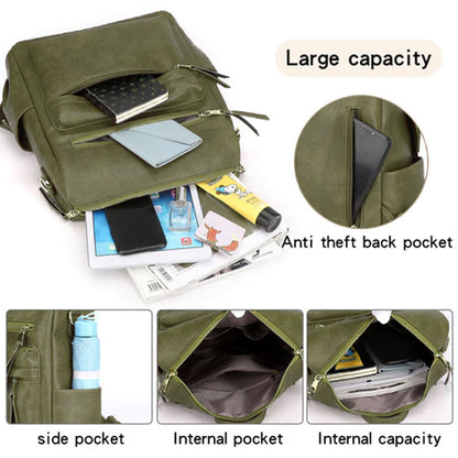 Celela Women Inner Dividers Pockets Backpack Shoulder Bag Shoulder Bag Handbag