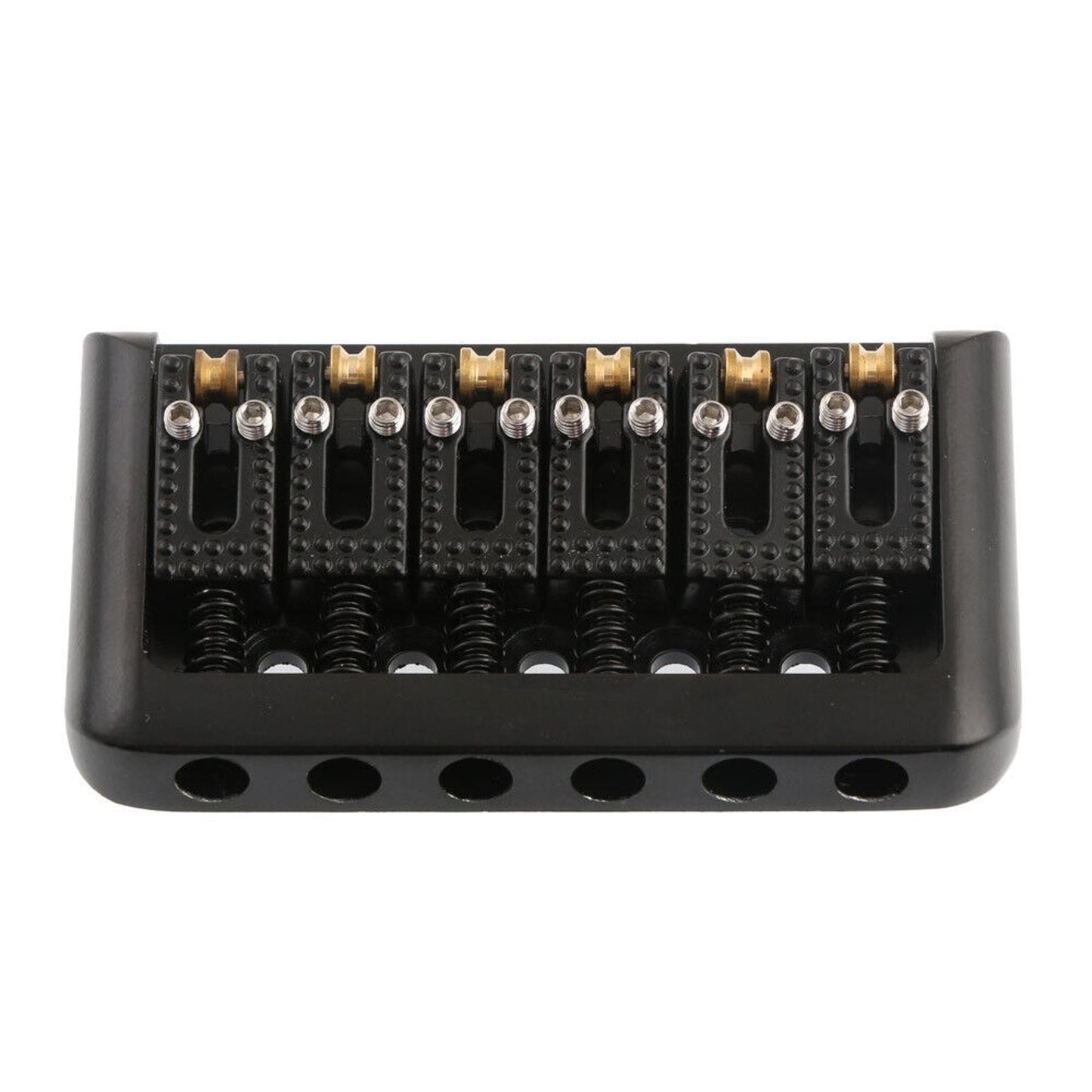 6 String Roller Saddle Hardtail Bridge Durable For Electric Guitar Replacement
