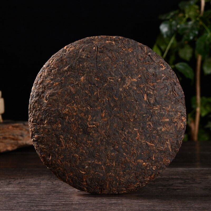 Top Dark Tea Puerh Tea Cake 357g/12.59oz Pu'er Ripe Tea Organic Big Leaf