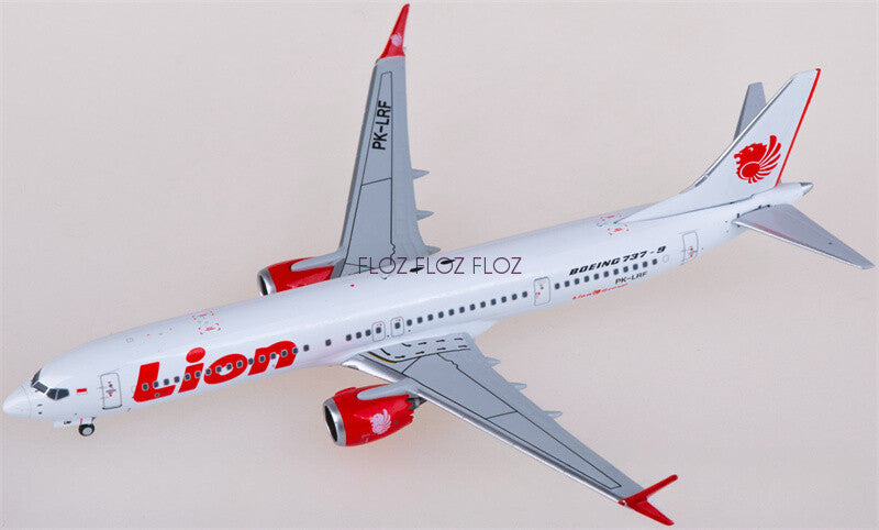 for NG Models for Lion Air for Boeing 737 MAX 9 PK-LRF 1:400 Airplane Model