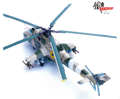 1:72 Panzerkampf Mi-24P Ukrainian Air Force Helicopter Diecast Aircraft Model