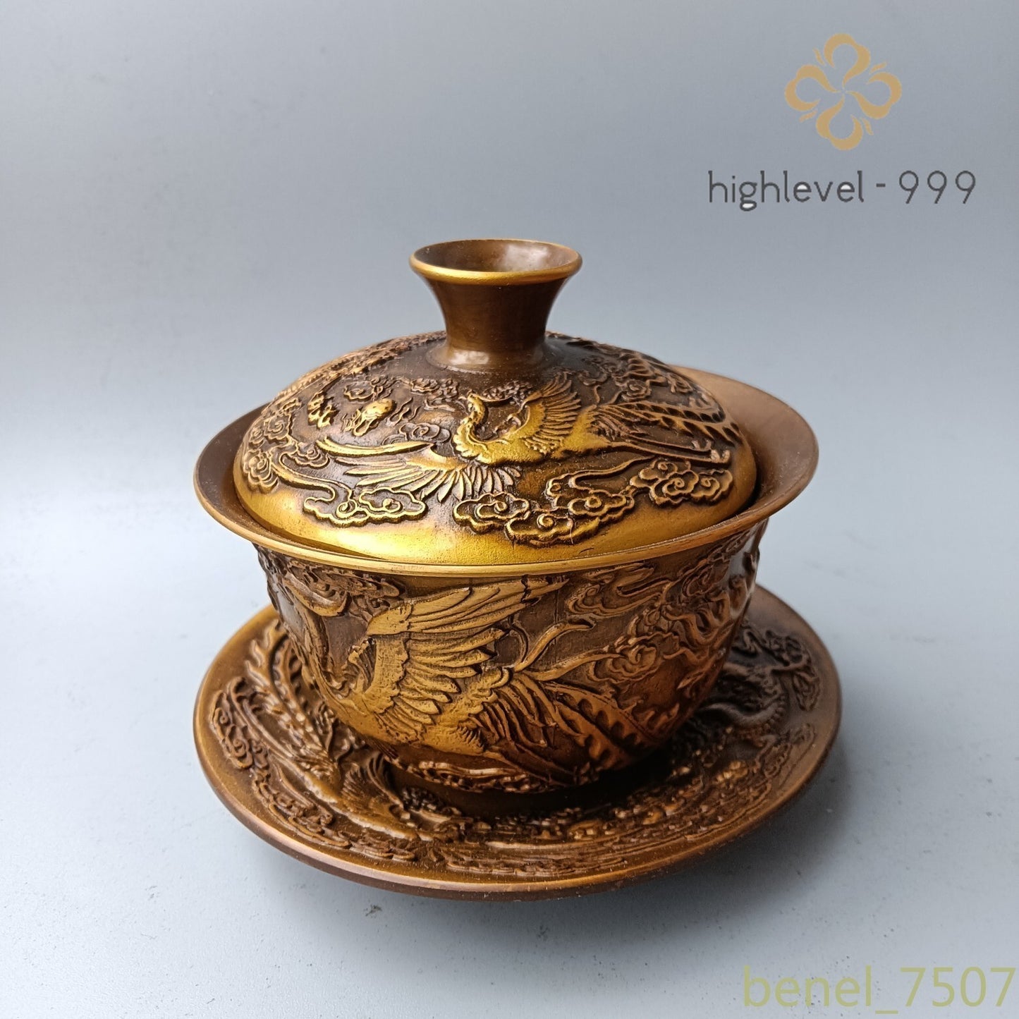 Chinese Tea Set Classical Cover Bowl Teacup Handicraft With Cover Bowl Dish