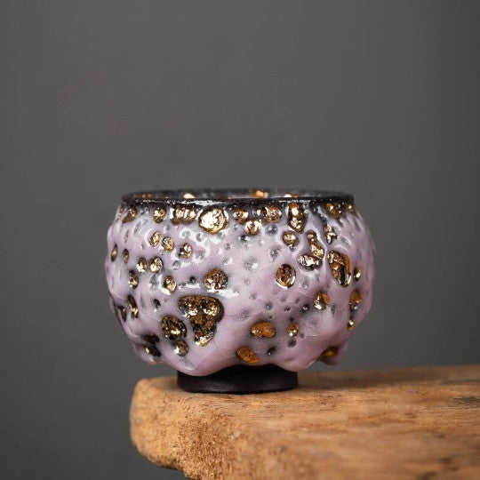 Unique Glazed Ceramic Teacup Shinoyaki Teacup 130ml -