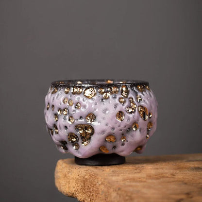 Unique Glazed Ceramic Teacup Shinoyaki Teacup 130ml -